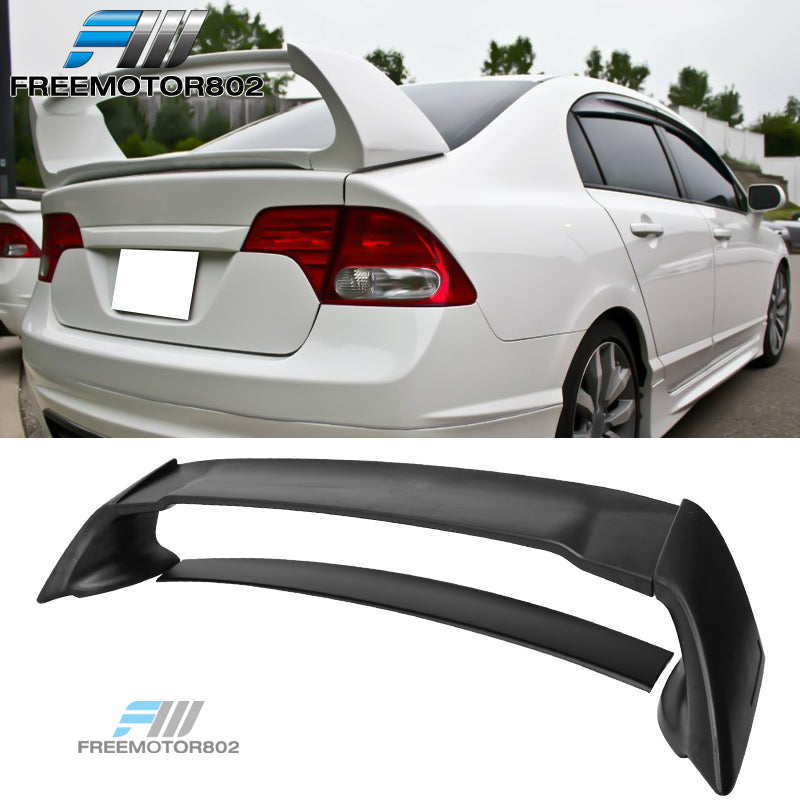 RR Style ABS Plastic Rear Trunk Spoiler