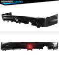 RR Style Rear Bumper Lip w/ Red LED 3rd Brake Light