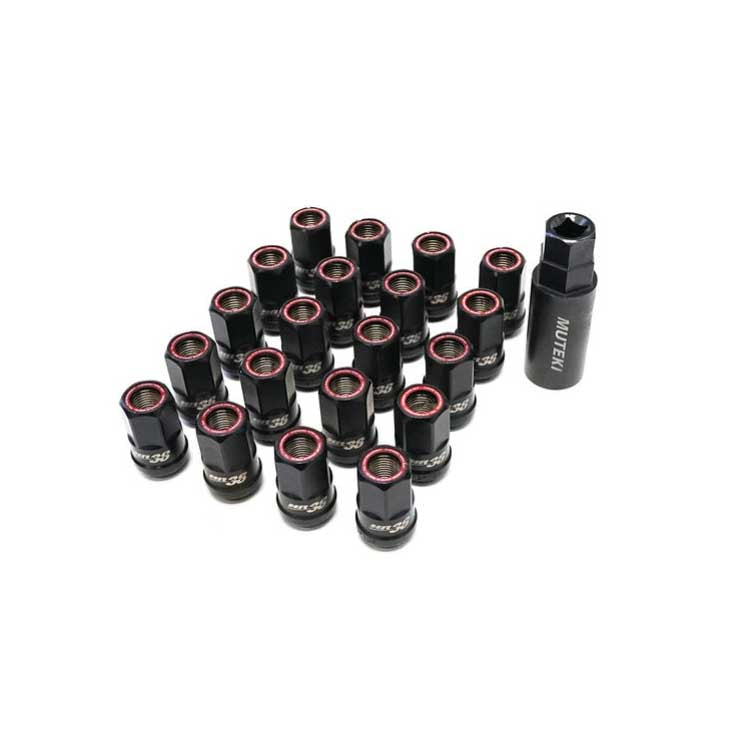12x1.25mm Conical Seat Lug Nut Set, 38mm Length