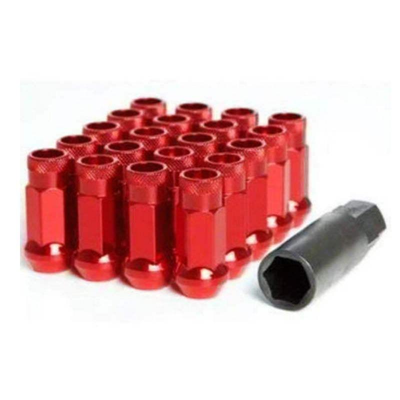 SR48 Open-End Lug Nuts, Red