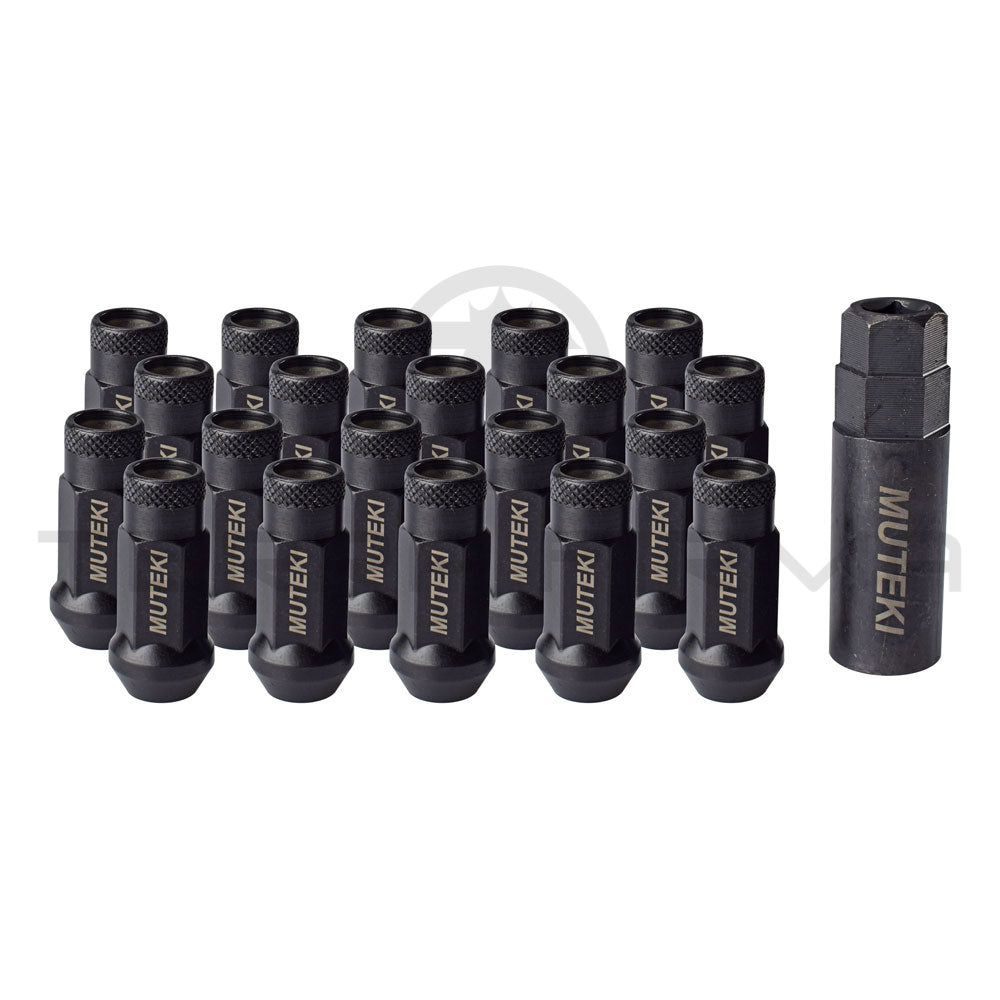 SR48 48mm Open-Ended Lug Nut Set, Black, 12x1.5