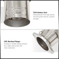 Cat-Back Exhaust System, 4.5-Inch Tip, 2.5-3.0 Inch Piping