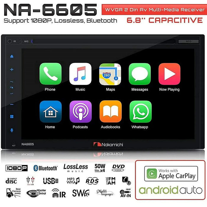 6.8-Inch Capacitive Touchscreen In-Dash Double DIN