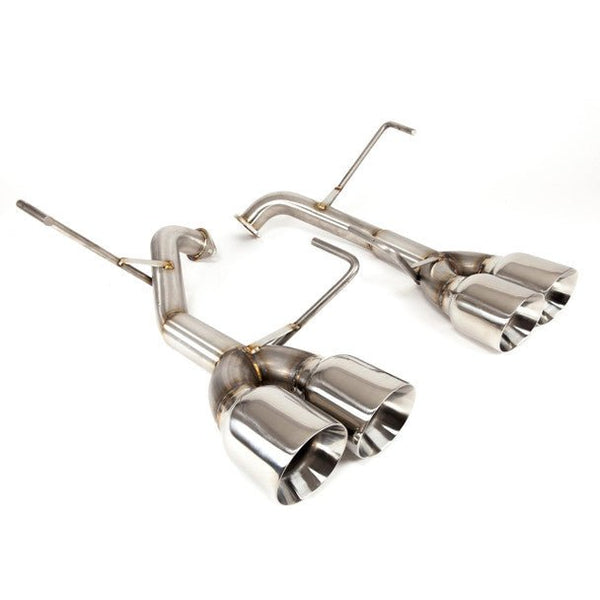 Muffler Delete Axleback Exhaust w/ 3.5-Inch Polished Tips