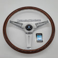 Classic Line 390mm Mahogany Wood Steering Wheel