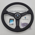 ND Classic 340mm Black Smooth Leather Steering Wheel