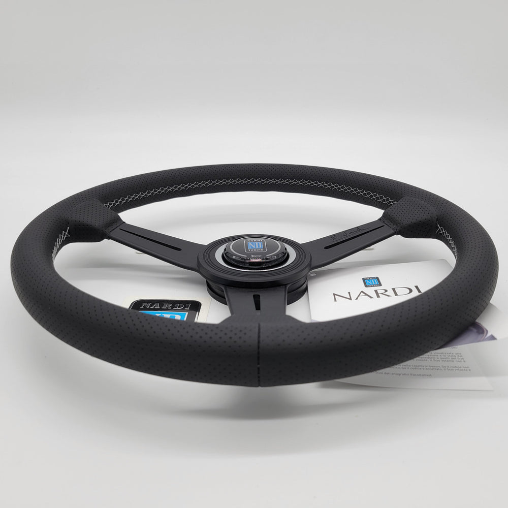 ND Classic 340mm Black Smooth Leather Steering Wheel