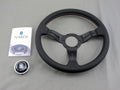 Deep Corn 330mm Black Perforated Leather Steering Wheel