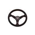 Deep Corn 330mm Perforated Leather Steering Wheel, Red Stitching
