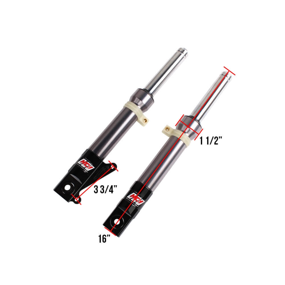 Titanium Finish Front Forks