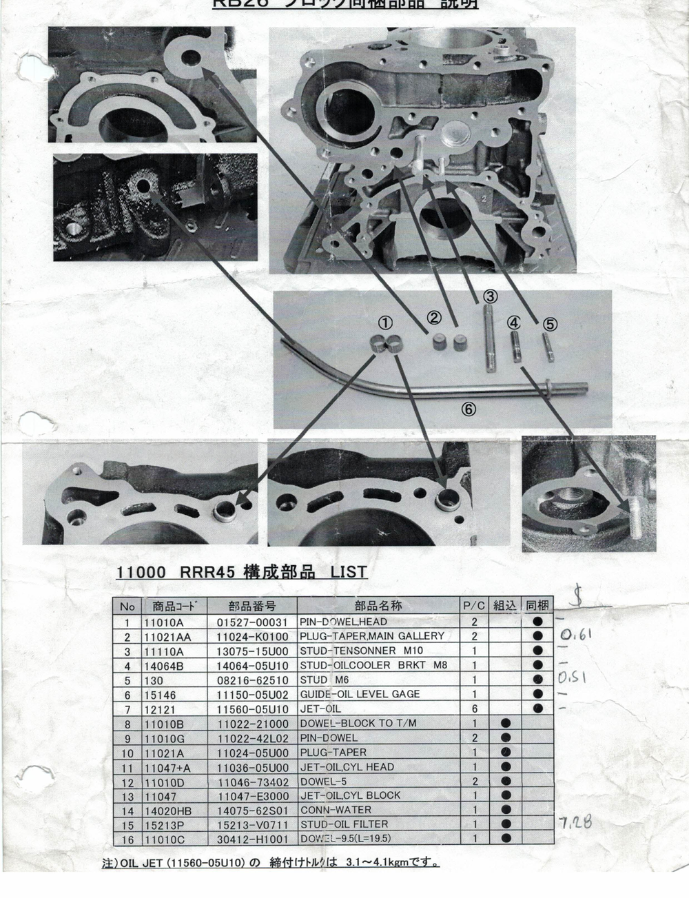 RB26DETT GT500 RRR Engine Block