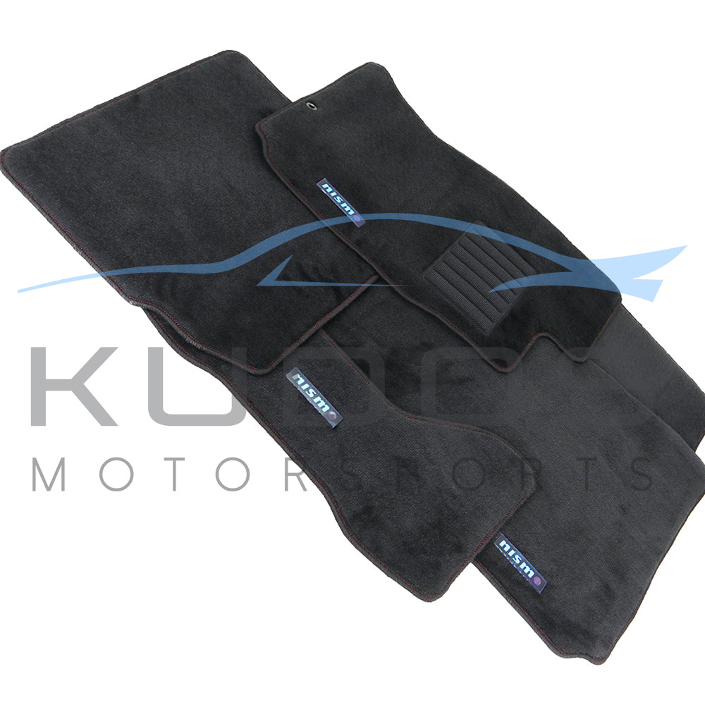 Carpet Floor Mat Set with Aluminum Logo Plate