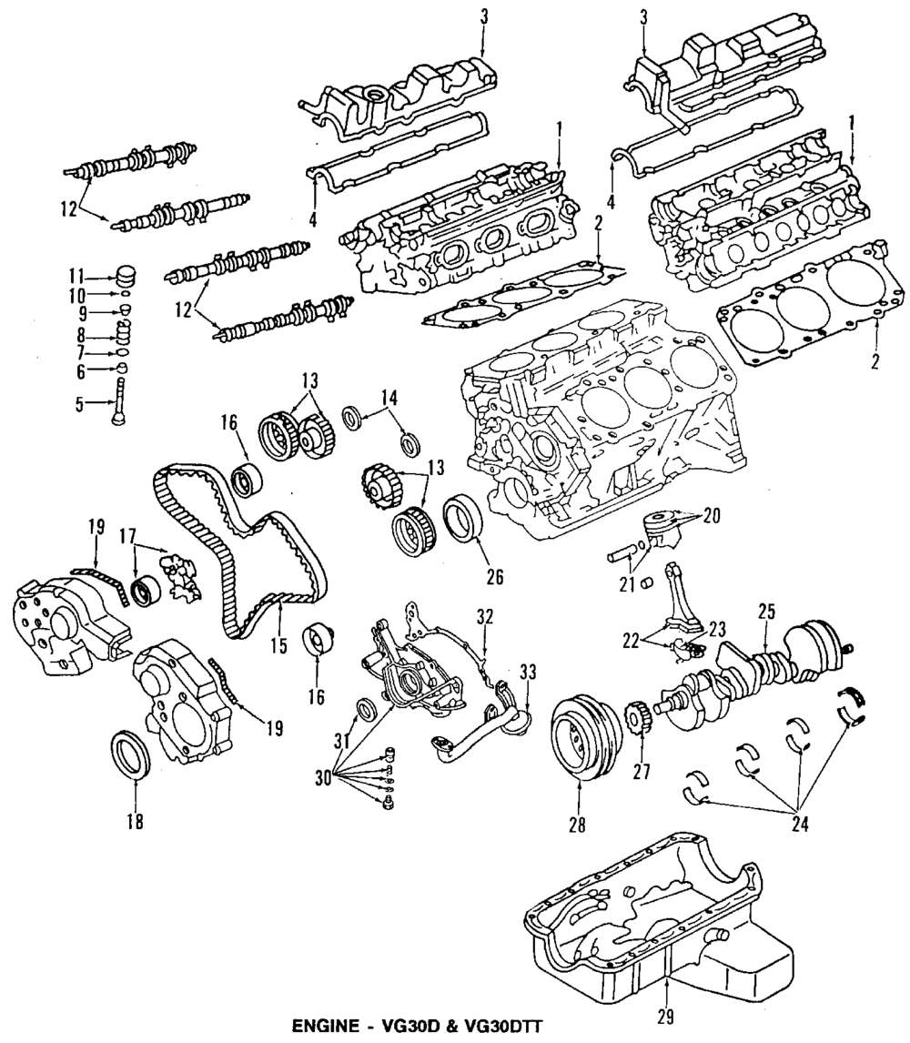 VG30D 3.0L Cylinder Head Assembly, Driver Side