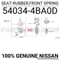 Rubber Rear Coil Spring Insulator