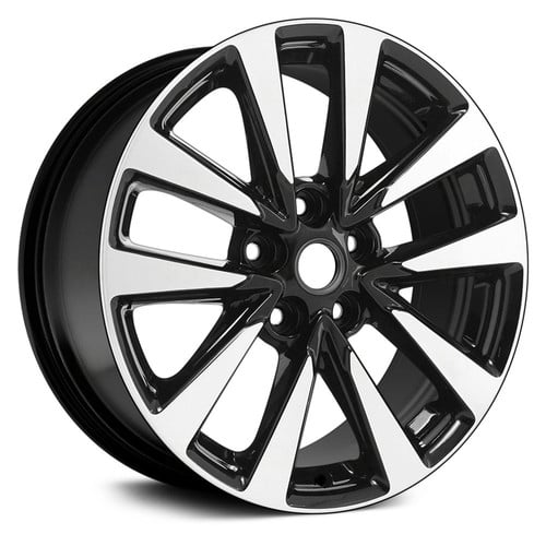 17-Inch Cast Aluminum Alloy Wheel, Black Machined