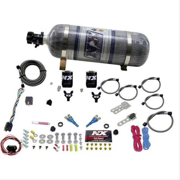 Dual Nozzle Nitrous System w/ Lightning Solenoids, Shark Nozzles