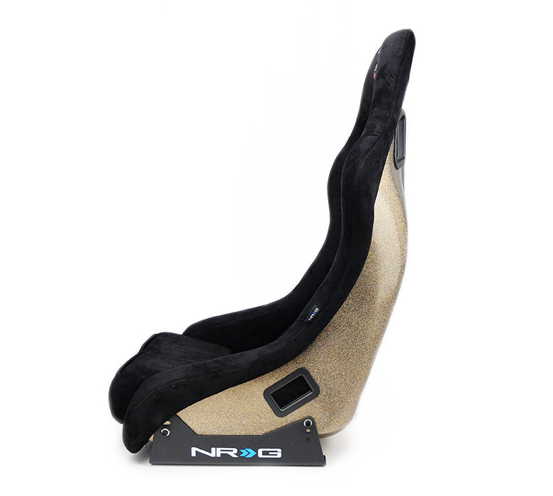 FRP Racing Seat w/ Alcantara Upholstery and Gold Glitter Back