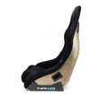 FRP Racing Seat w/ Alcantara Upholstery and Gold Glitter Back