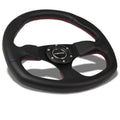 NRG Reinforced Steering Wheel (320mm Horizontal / 330mm Vertical) Leather w/Black Stitching