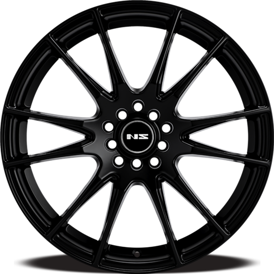NS1505 17x7 +38 6-Spoke Matte Black Alloy Wheel