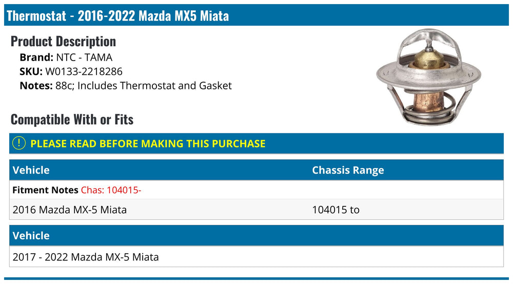 Thermostat with Gasket