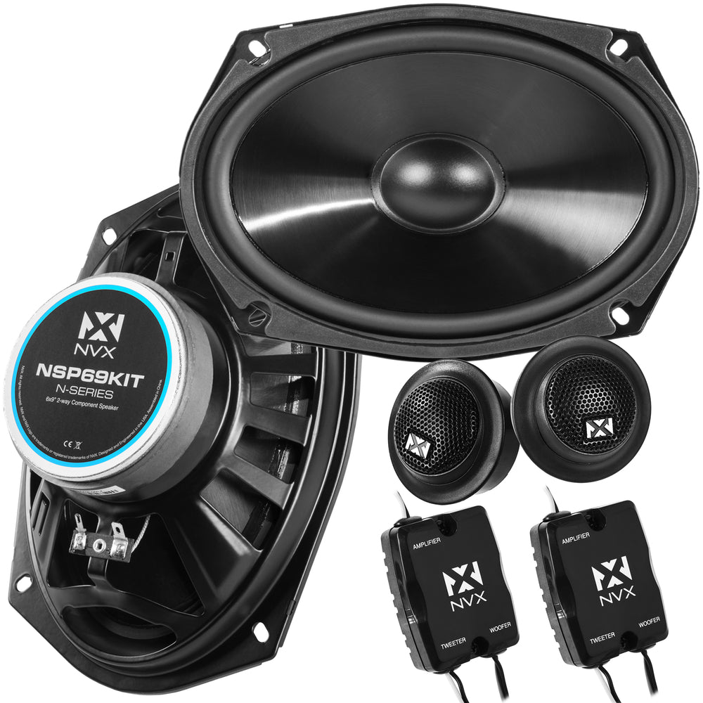 6x9" 2-Way Component Speaker System