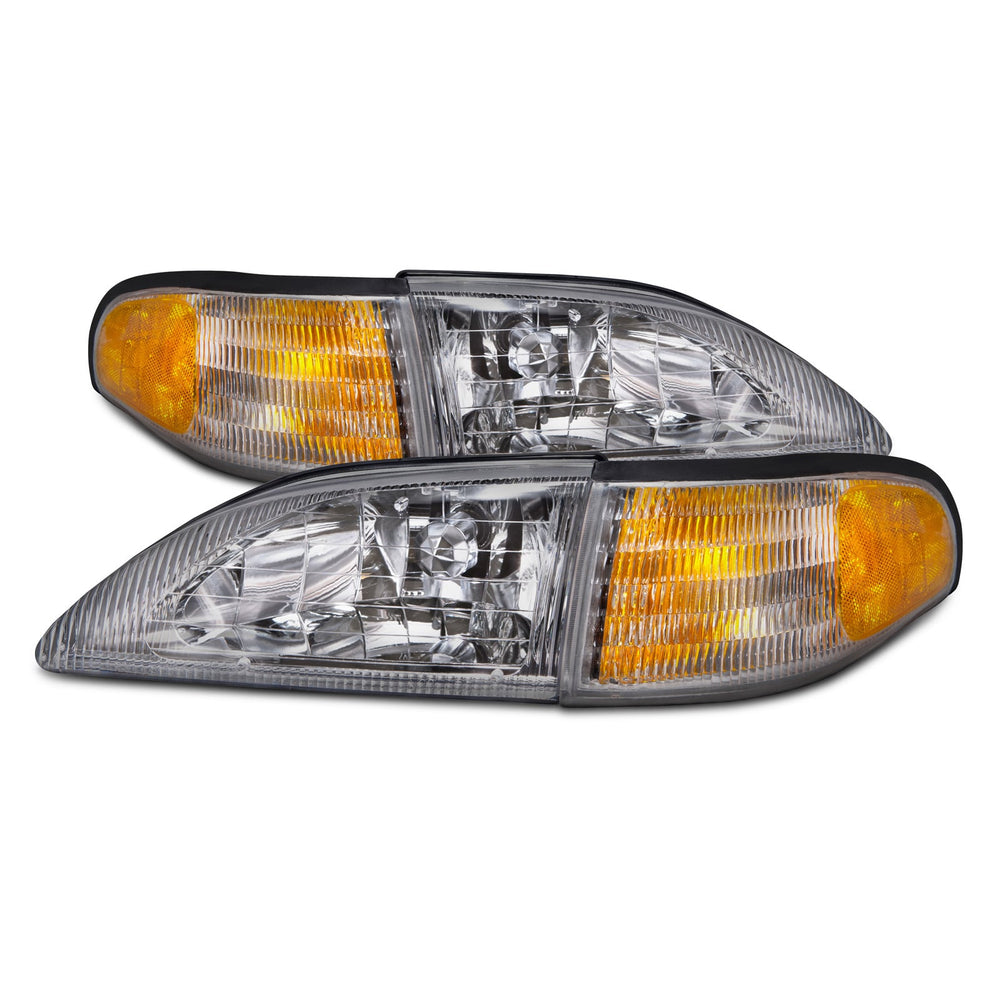 Cobra Style Headlight Assembly, Smoked Lens