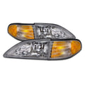 Cobra Style Headlight Assembly, Smoked Lens