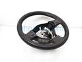 Leather Steering Wheel with Red Stitching