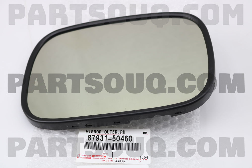 Outer Mirror Glass, Passenger Side