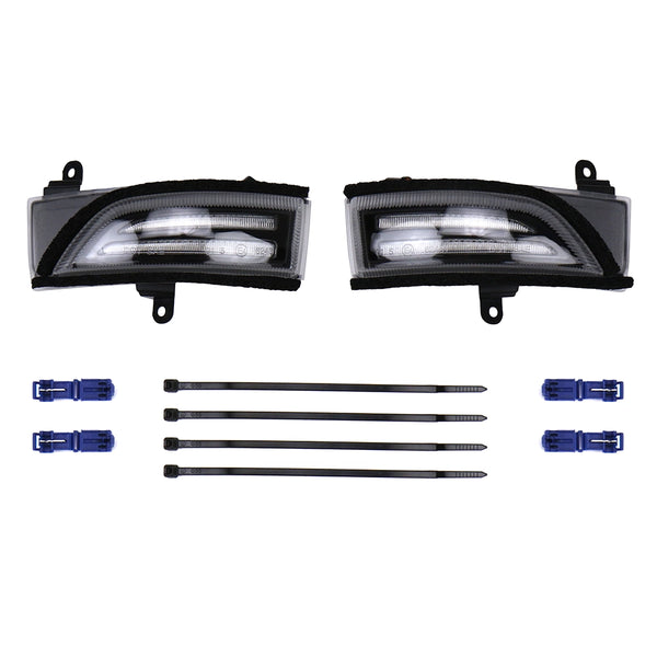 Sequential LED Mirror Turn Signal Assembly, Clear