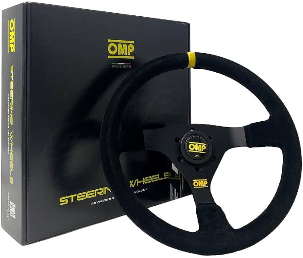 WRC Black Suede Racing Steering Wheel