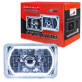 4x6-Inch Rectangular Reflector Headlight w/ White SMD LED Halo