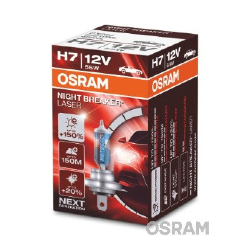 NIGHT BREAKER LASER H7 12V 55W Halogen Headlight Bulb