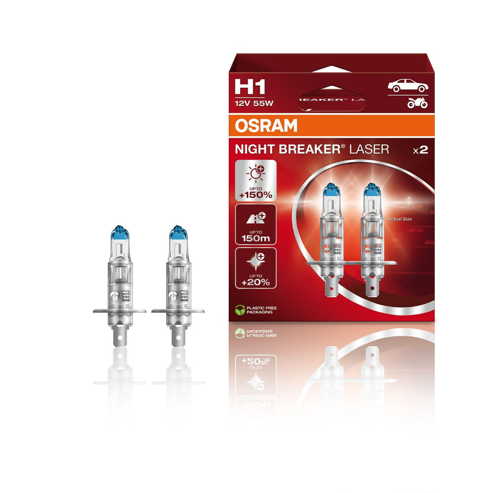 Night Breaker Laser H1 Halogen Headlight Bulb