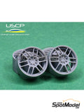 17-Inch Resin Rim and Rubber Tire Set
