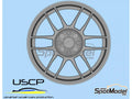17-Inch Resin Rim and Rubber Tire Set
