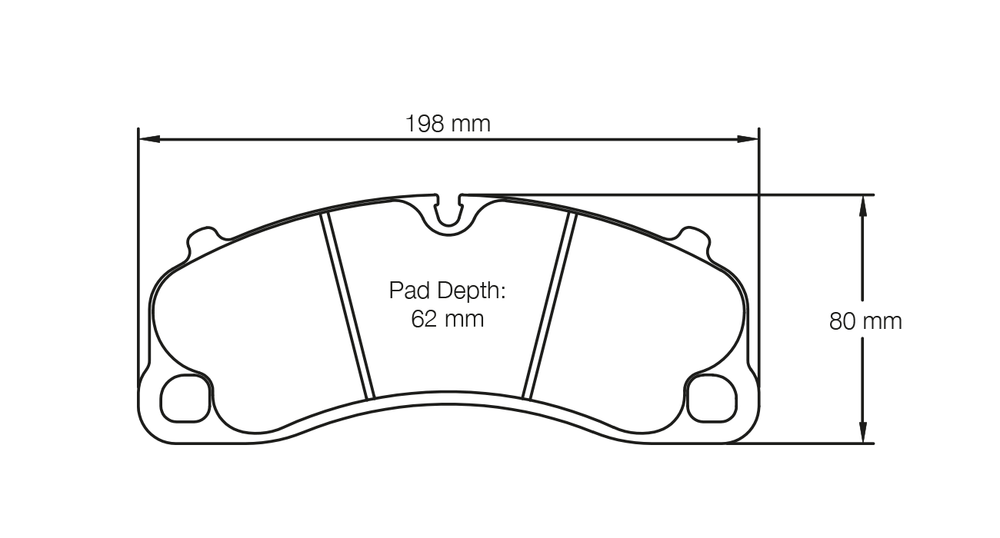 RS 29 Yellow Racing Front Brake Pad Set