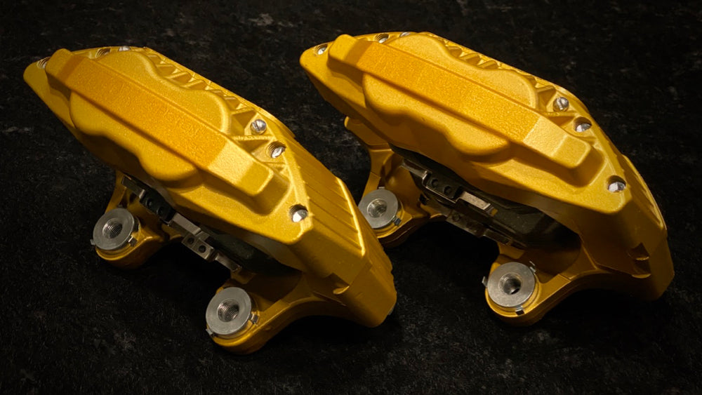 Gold Powdercoat Front Caliper Set