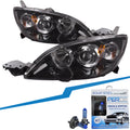 Black Housing Halogen Headlights