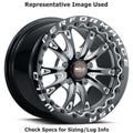 P5C 17x8 +40mm 5x105/5x110/5x115 Matte Black 5-Spoke Wheel