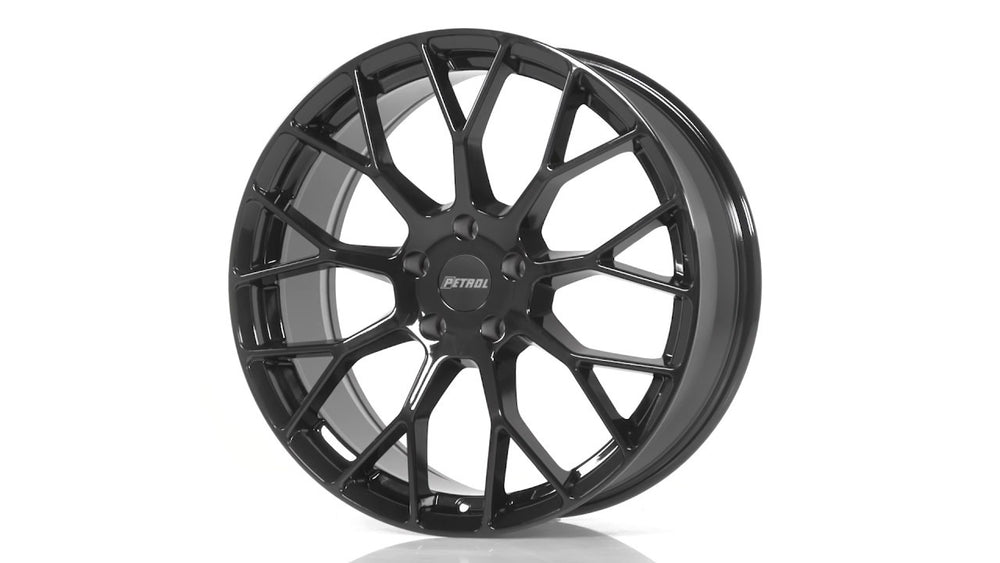 P2B 16x7 Gloss Black Mesh 9-Spoke Wheel