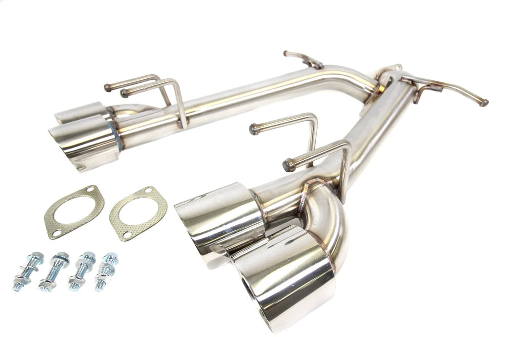 Axle-Back Exhaust Muffler Delete, 3.5-Inch Polished Quad Tips