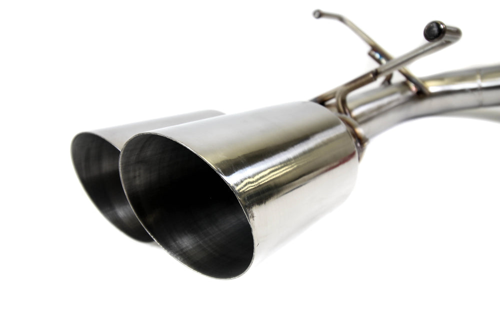 Dual Track Pipe Muffler Delete w/ 4-Inch Tips