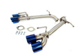 Axle-Back Exhaust System, 3.5-Inch Burnt Blue-Titanium Quad Tips