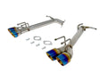 Axle-Back Exhaust System, 3.5-Inch Burnt Blue-Titanium Quad Tips