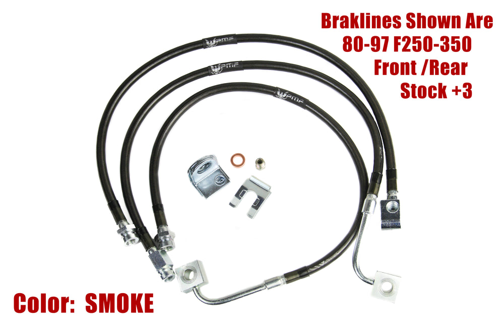 Stainless Steel Braided Brake Line Kit