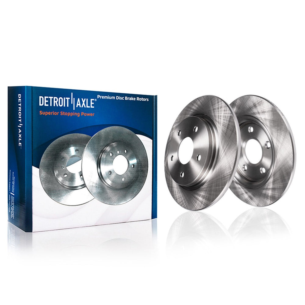 Front and Rear Disc Brake Rotor and Ceramic Pad Kit