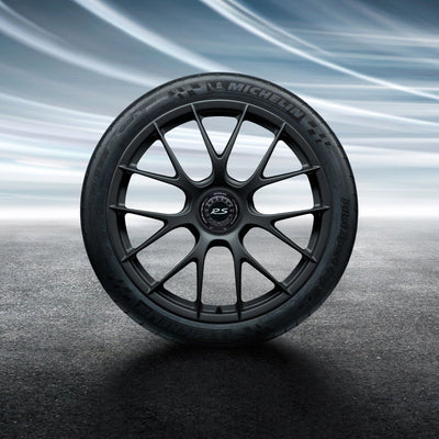 Magnesium Wheel Set, Black Satin Gloss, 20x9.5 Front, 21x12.5 Rear