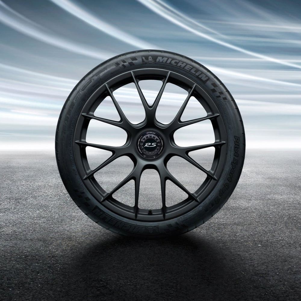 Magnesium Wheel Set, Black Satin Gloss, 20x9.5 Front, 21x12.5 Rear